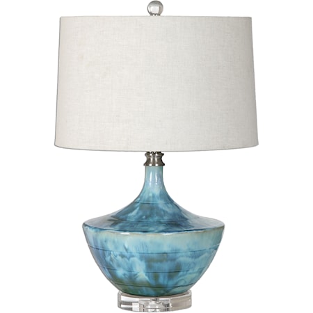 Chasida Blue Ceramic Lamp